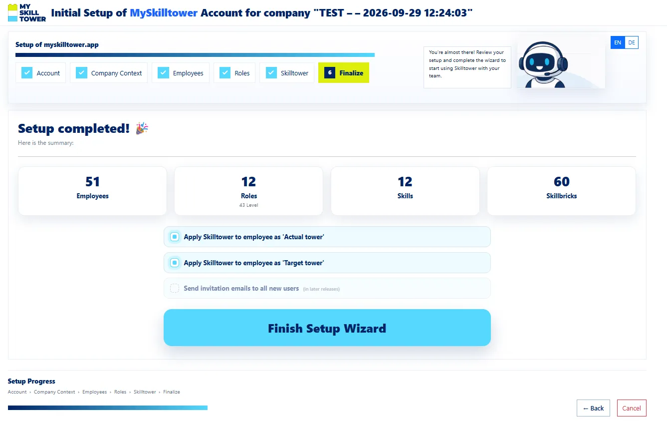 Setup wizard – Screenshot 3